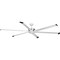 Progress Lighting Huff Collection Indoor/Outdoor 96" Six-Blade Satin White Ceiling Fan P250030-028 - alternate 1